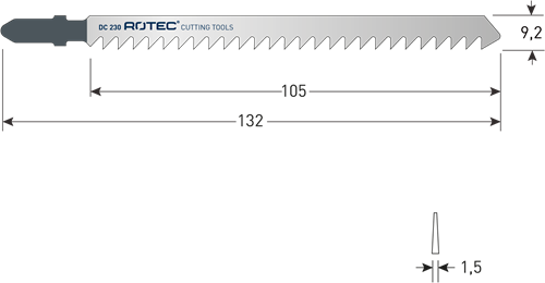 Rotec decoupeerzaag | dc230 | 2 stuks - 520.0232