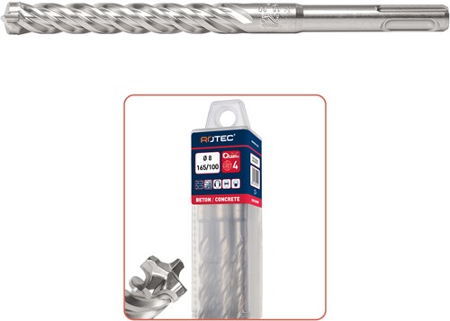 Rotec hamerboren sds+ 'zentro' in box à 10 st. 10,0x 200 260 mm - 202.1101b