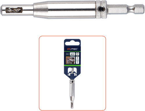 Rotec hss scharnierboor | 1 4 -bitopn. e6.3 | ø2,0 (schroef ø3-3,5) - 268.0001