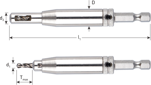 Rotec hss scharnierboor | 1 4 -bitopn. e6.3 | ø2,0 (schroef ø3-3,5) - 268.0001