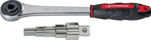 Rothenberger stapsleutelset | maat 3 1 inch | aandrijfvierkant 1 2 inch | met ratel | 1 stuk - 73297 - 73297