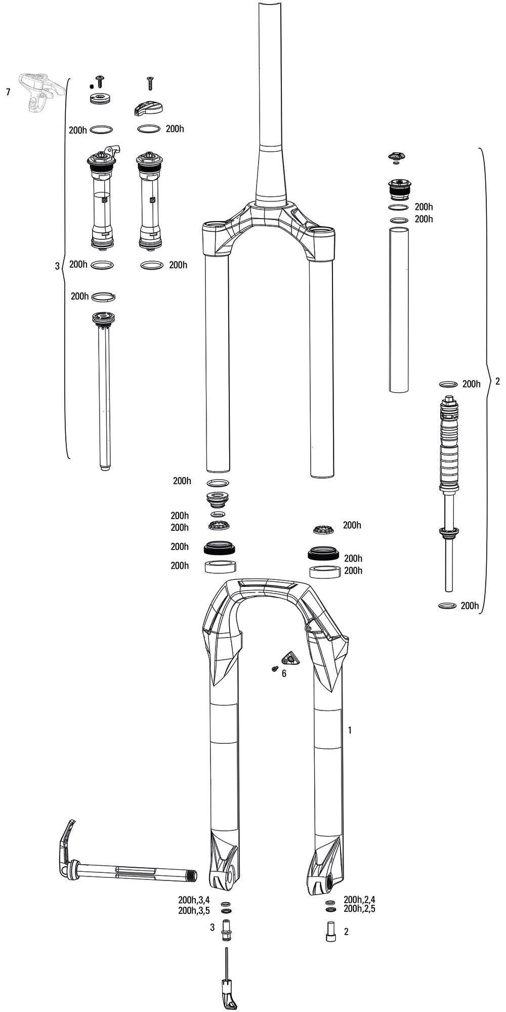 Rockshox verende voorvork 29 judy gold rl a3
