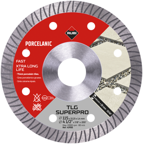 Rubi tlg diamantschijf 125 mm x 22,2 mm