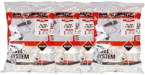 Rubi delta level systeem clips | dikte 0,5 mm | hoogte 3-12 mm | 2400 stuks - 03932