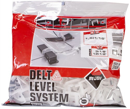 Rubi delta leveling systeem clips | 3-12 mm | 1,5 mm | 200 stuks