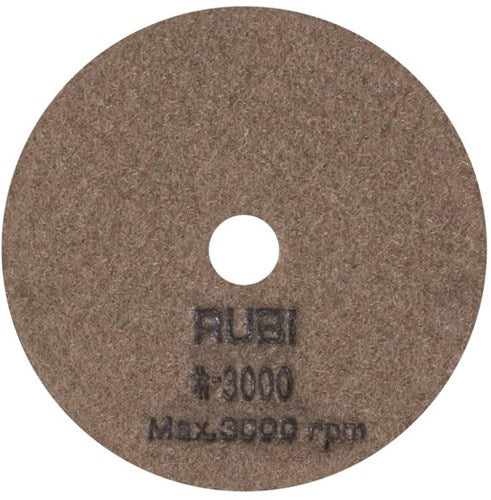 Rubi diamantblad | 100 mm | droog polijsten | korrelgrootte 3000 - 62976