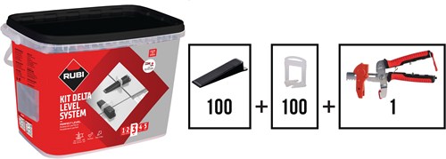 Rubi kit delta level systeem | 1 mm - 03956