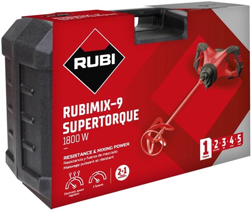 Rubi mix-9 power max 230v 50 60hz met koffer - 26981