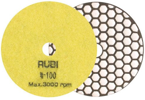 Rubi schuur- en polijstpad | ø100 mm | korrel #100 - 62971