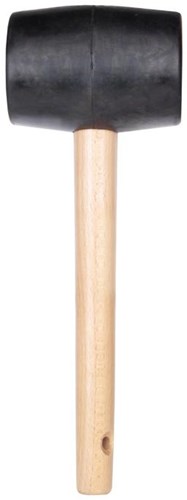 Rubi zwarte zachte rubber hamer | 750 gram - 88553