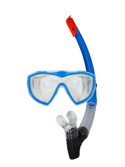 Egmond III snorkelset senior blauw