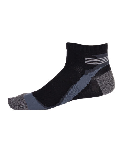 Hardloopsokken kort 2-pack zwart maat 35-38