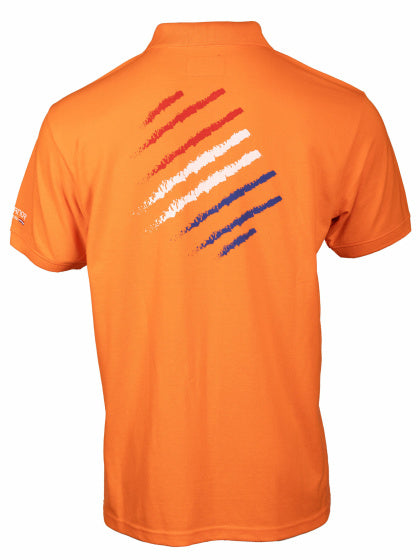 Voetbalpolo T-Shirt Korte Mouw Heren Oranje maat M