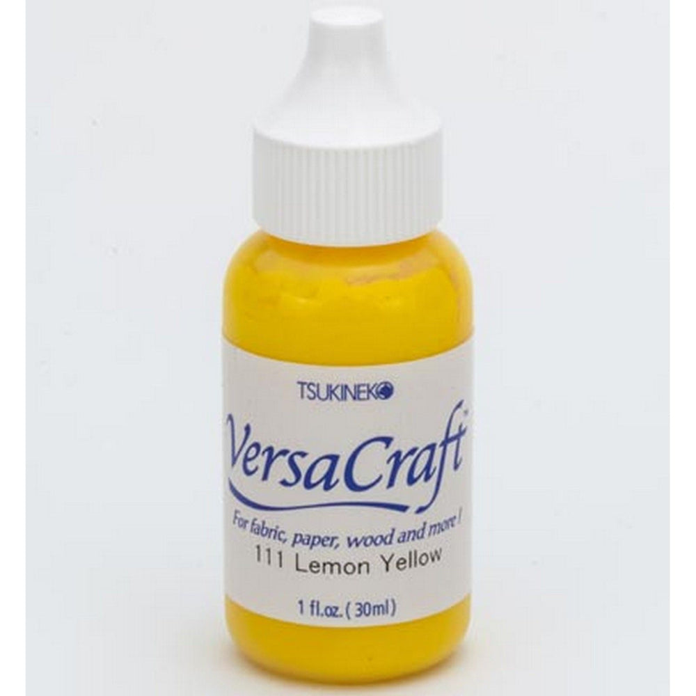 Tsukineko • versacraft reinker navulling inkt lemon yellow