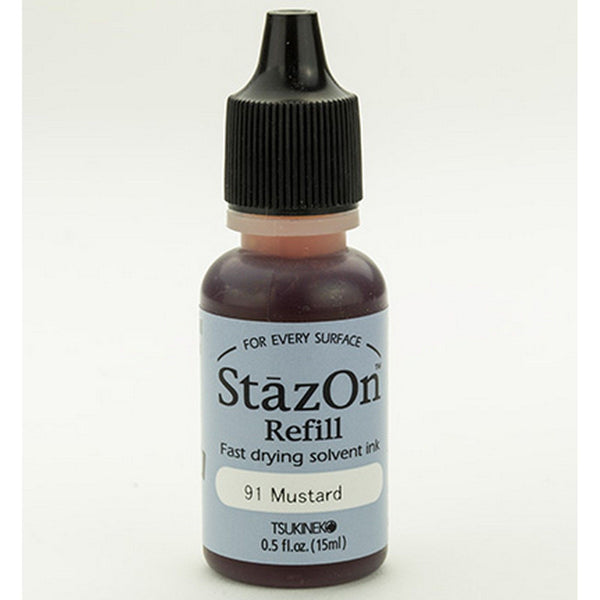 Tsukineko • stazon reinker navulling inkt mustard