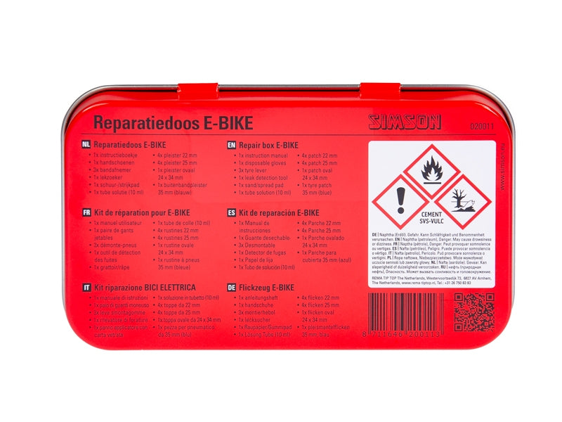 Boîte de réparation de pneus Simson E-bike
