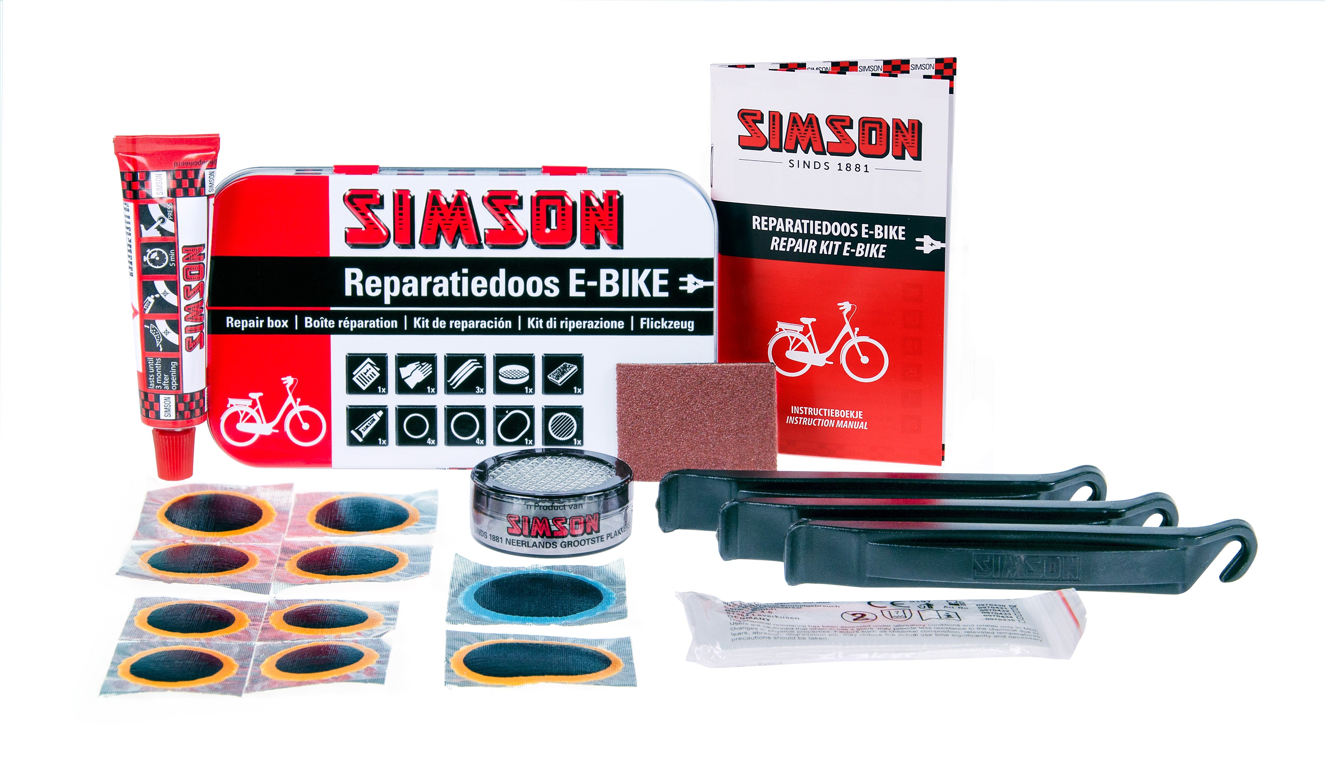 Boîte de réparation de pneus Simson E-bike