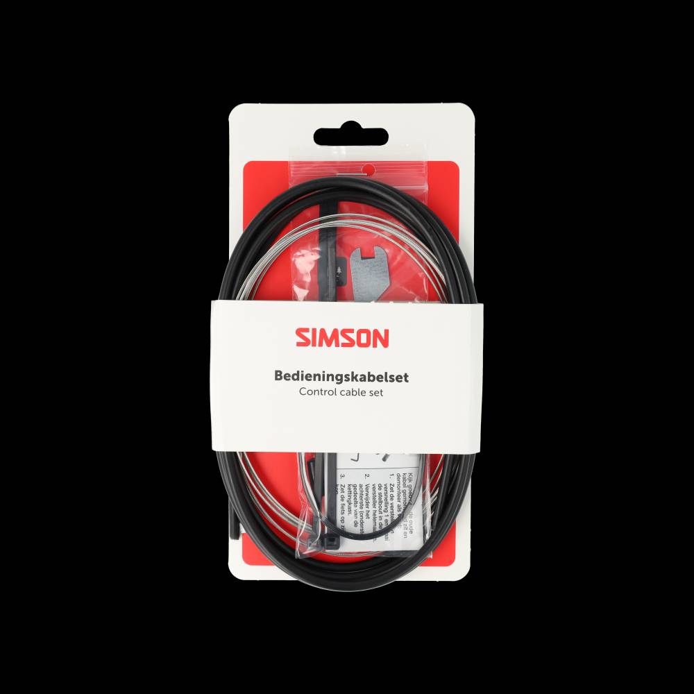 Simson versnellingskabelset nexus 4 7 8 rvs - zwart