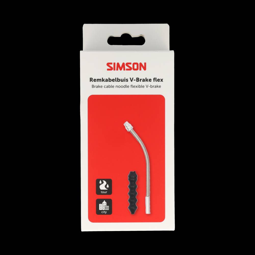Simson remkabelbuis v-brake flexibel inclusief rubber