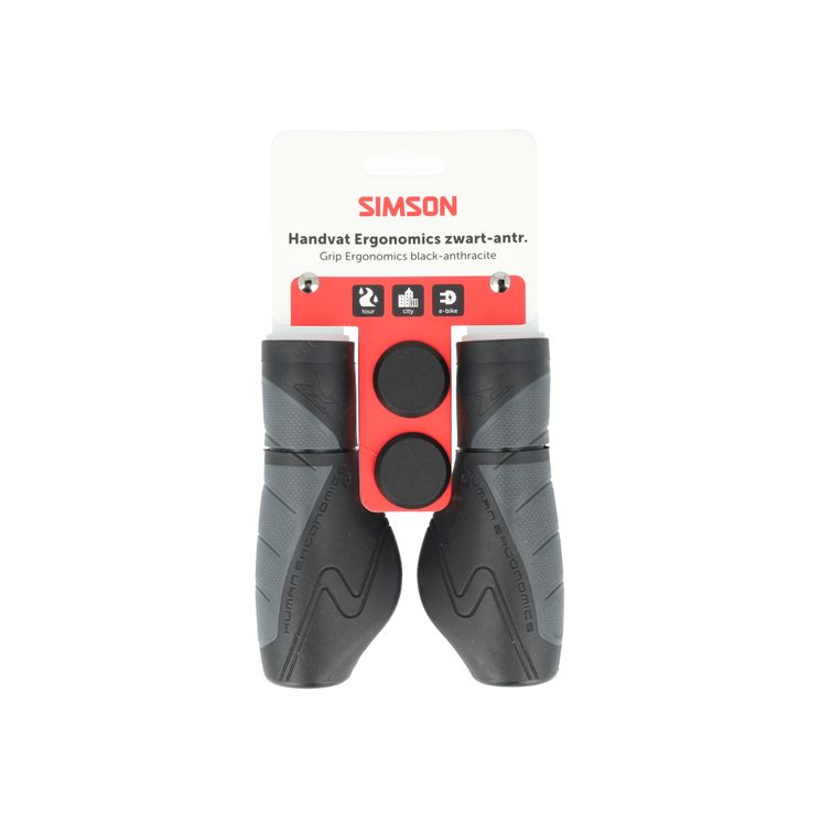 Simson handvatten ergonomics zwart-antraciet