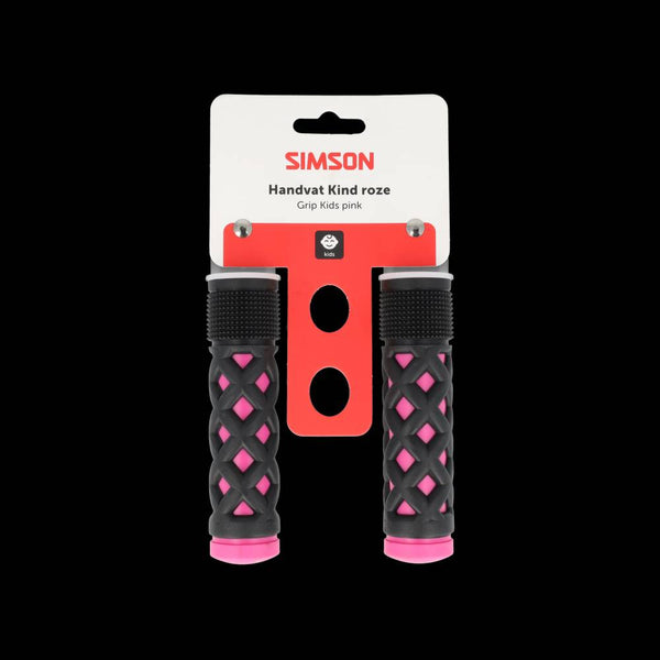Simson handvatten kinder roze-zwart