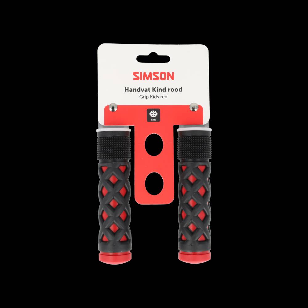 Simson handvatten kinder rood-zwart