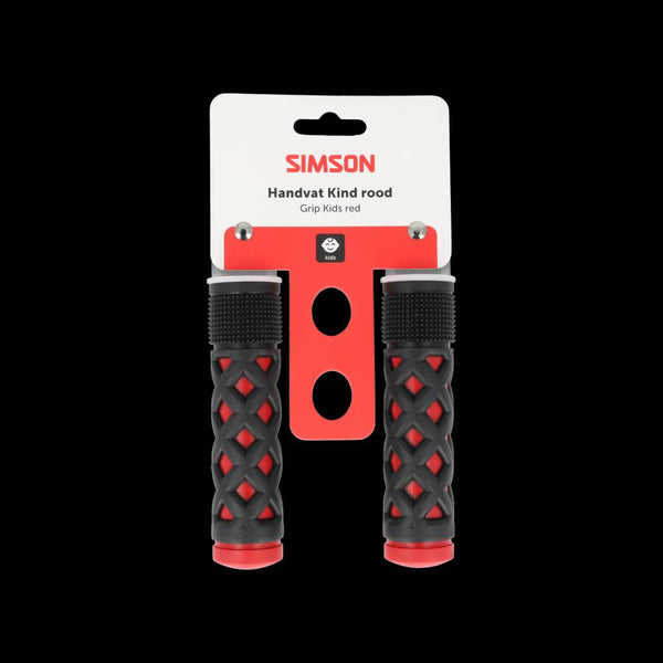 Simson handvatten kinder rood-zwart