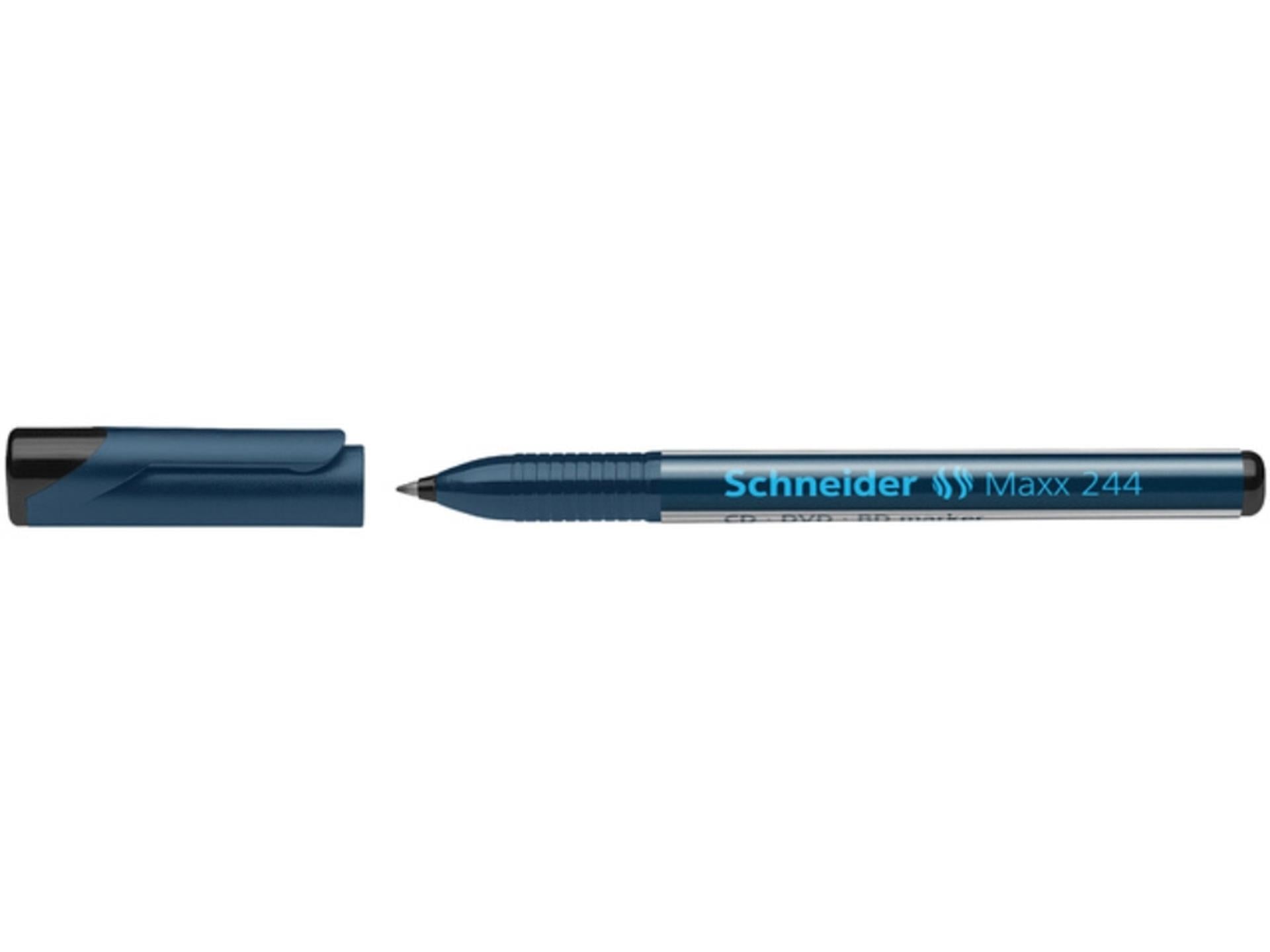 Schneider cd dvd marker zwart 10st
