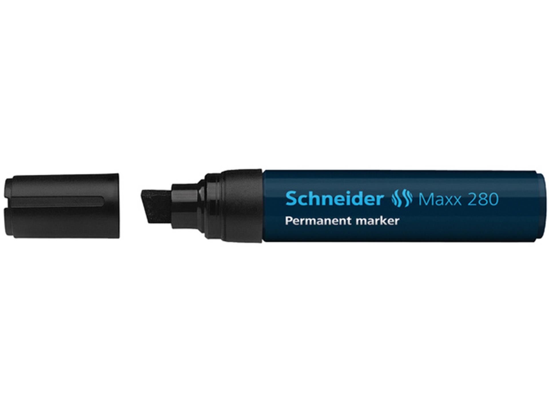 Schneider marker permanent 280 beitel zwart 5st