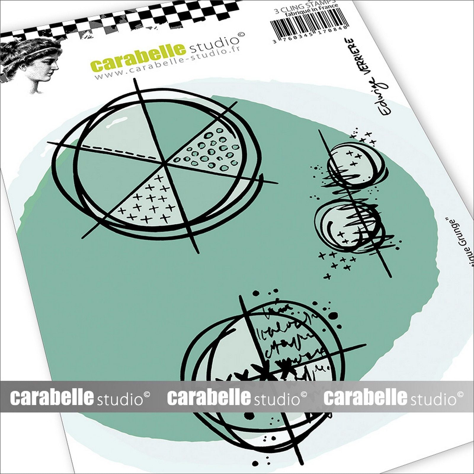 Carabelle studio • cling stempel chromatique grunge by edwige verrière