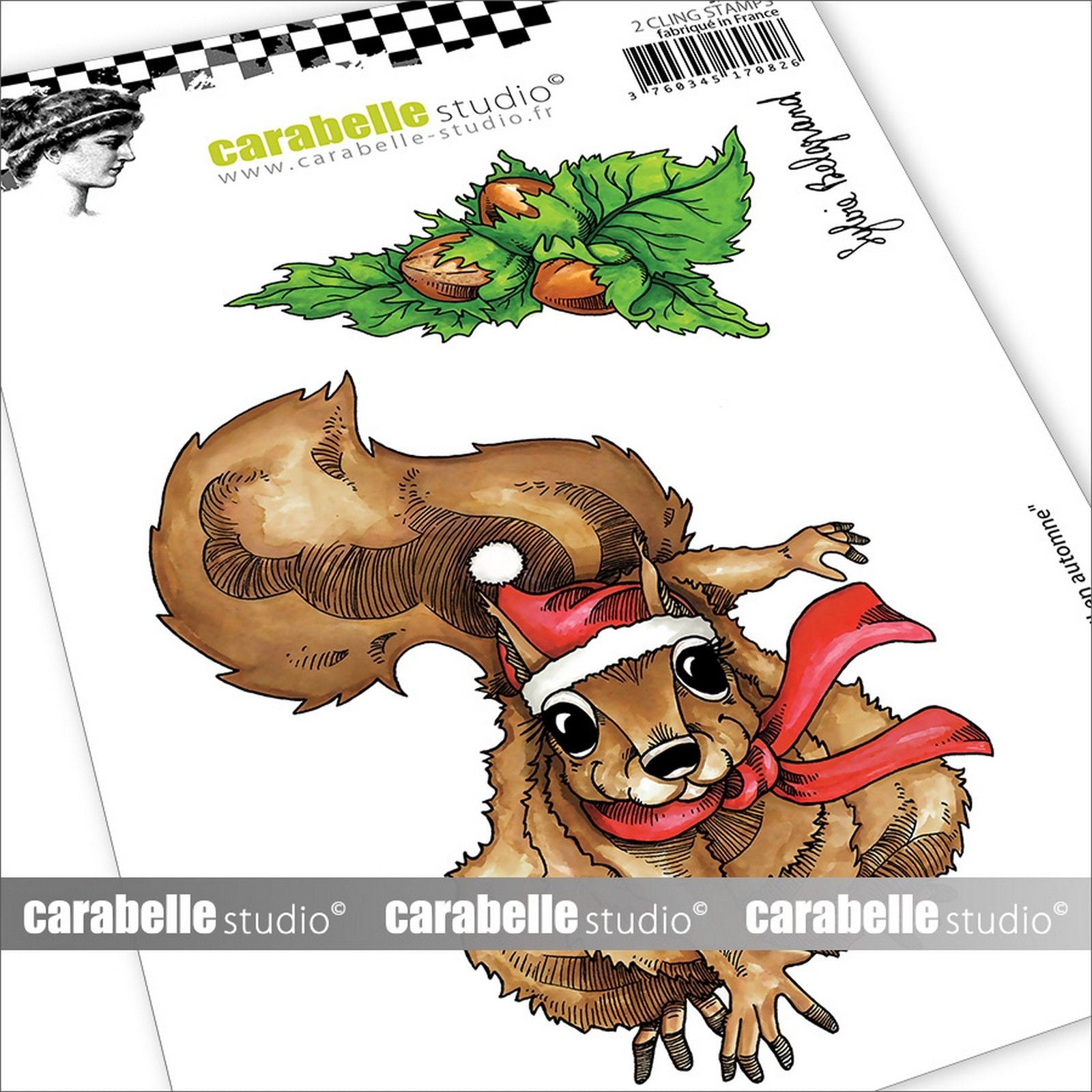 Carabelle studio • cling stempel écureuil en automne by sylvie belgrand
