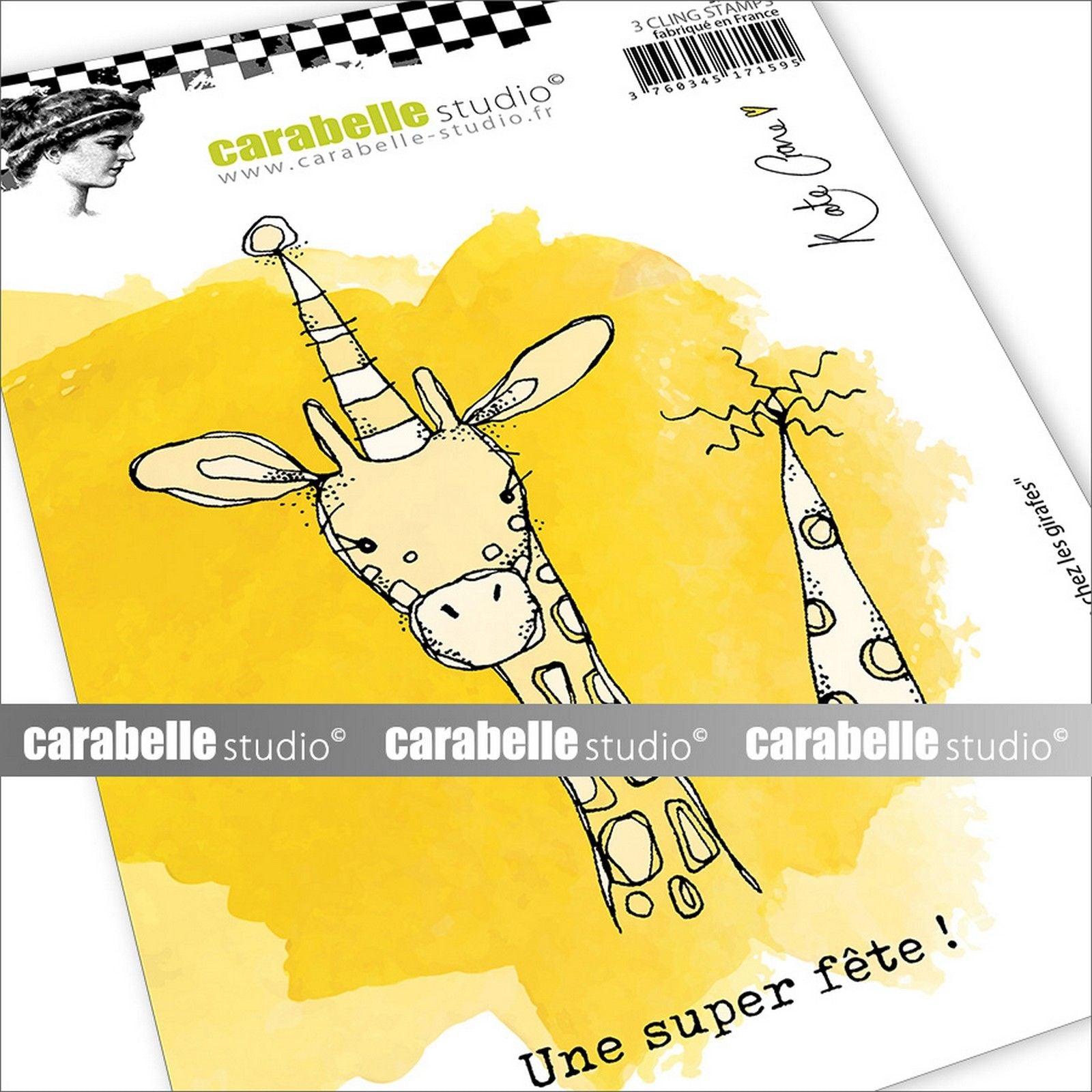 Carabelle studio • cling stamp a6 une fête chez les girafes!