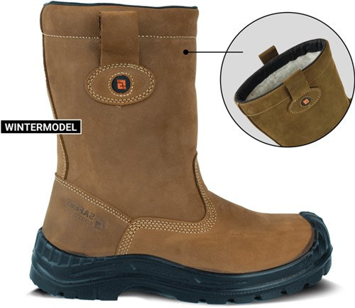 Safeet lucca werklaars gevoerd s3 | bruin | maat 48 - 8719388022376