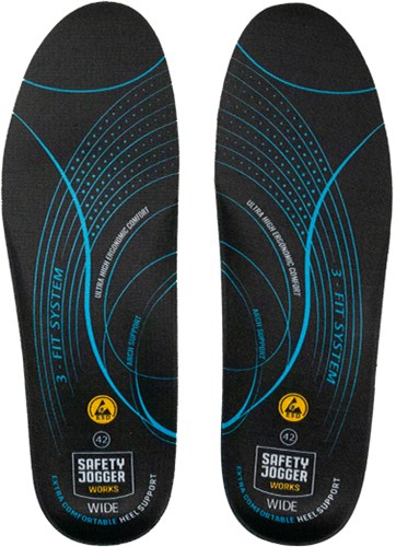 Safety jogger sj3fitw inlegzool | zwart blauw | maat 41 - 5400950010909