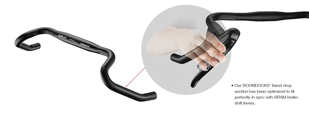 Satori Stuur Boondocks Ø31.8 B=440mm mat zwart