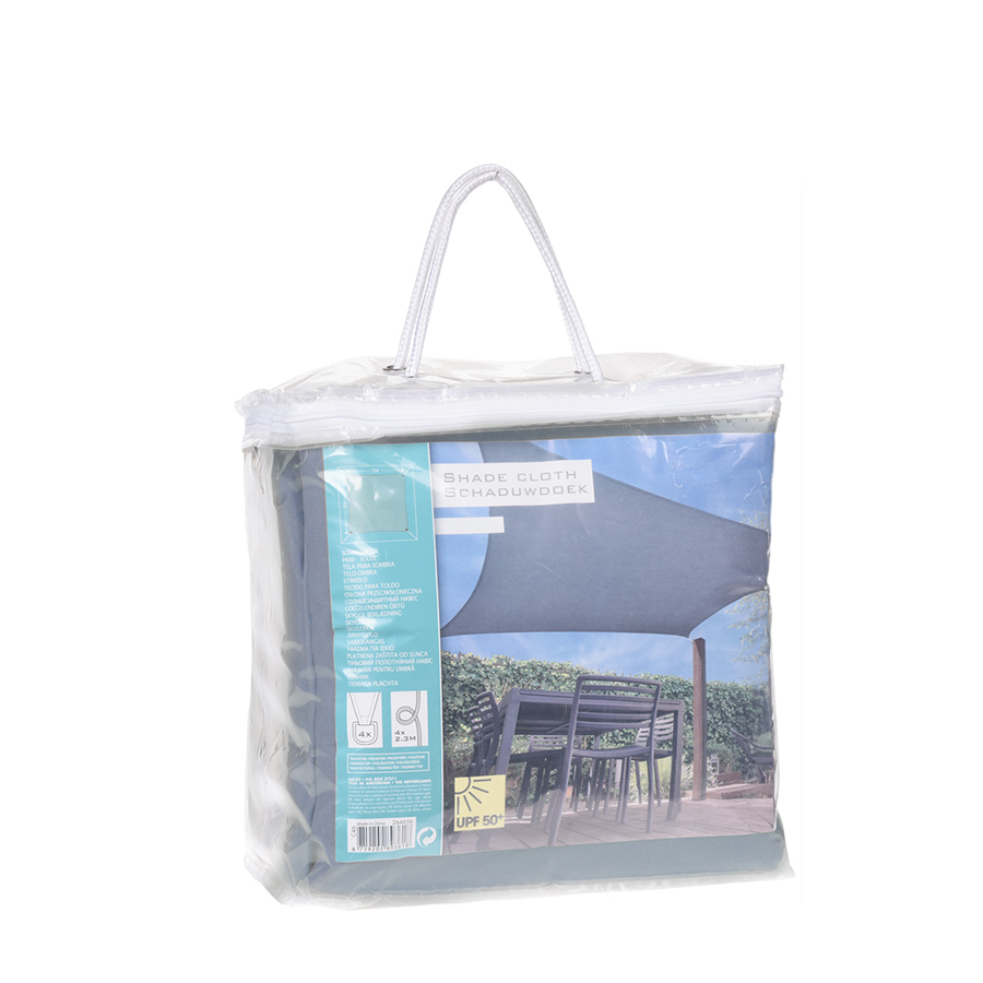 Progarden schaduwdoek vierkant 3x3 m blauw