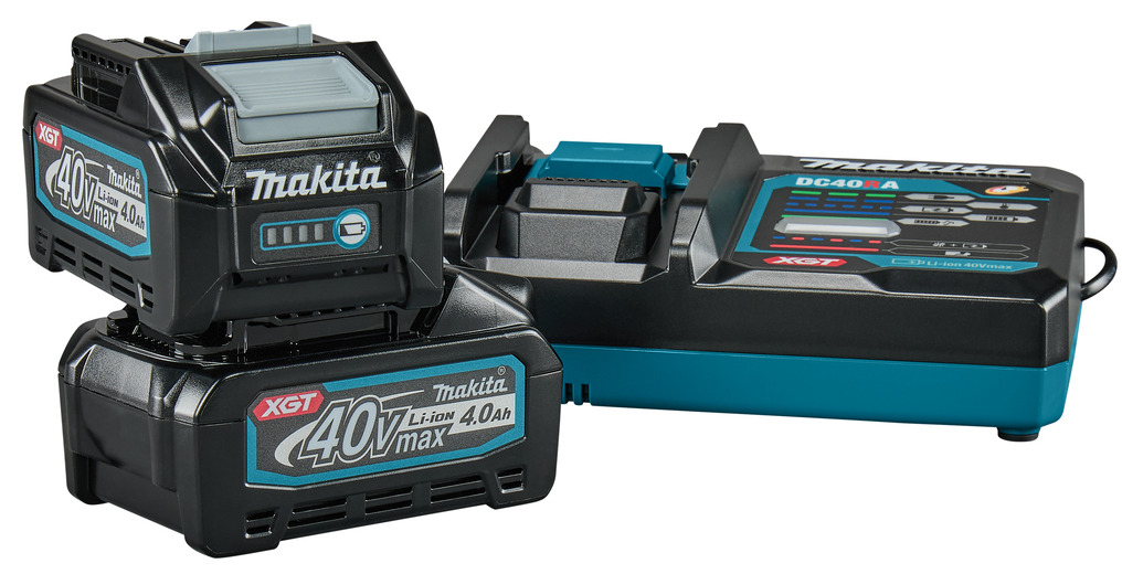Makita startset xgt dc40ra 2x bl4040 xgt 40v max 4,0ah | met snellader - 191l77-9