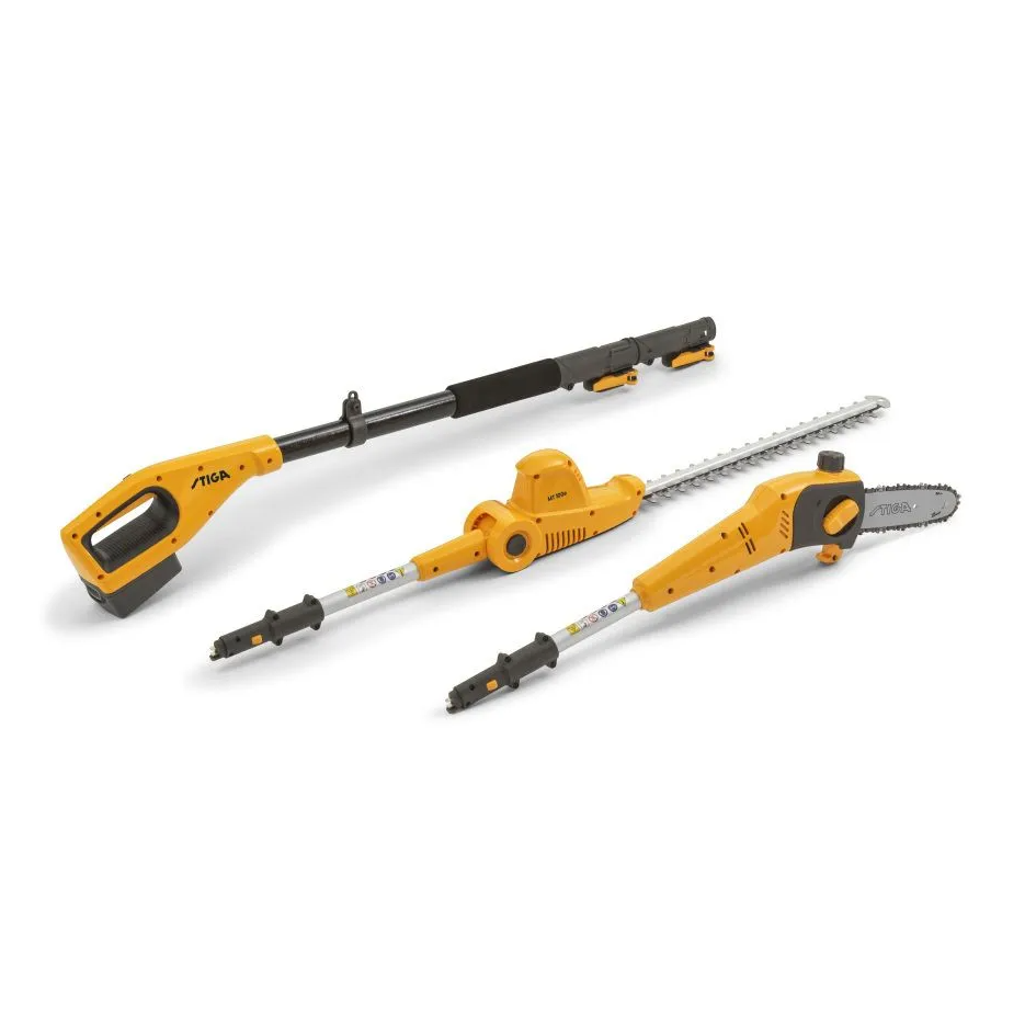 Stiga mt 100e multitool accu | 1 serie | 0,15 kw | koolborstels | telescopisch | heggenschaar en snoeizaag | exclusief accu en lader - 271720008 st1
