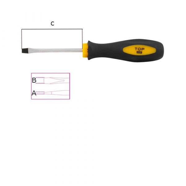 Schroevendraaier plat 1.0x6x38 mm*