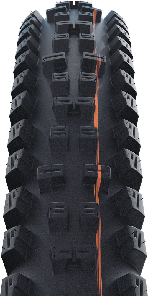 Schwalbe tacky chan evo super gravity 27.5x2.40 addix soft e-50 folding tire