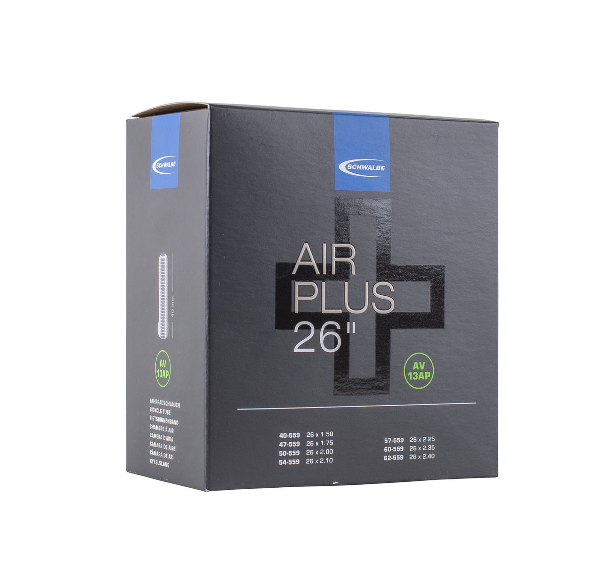 Schwalbe Av13ap inner tube airplus 26inch 40 62-559 ib agv 40mm