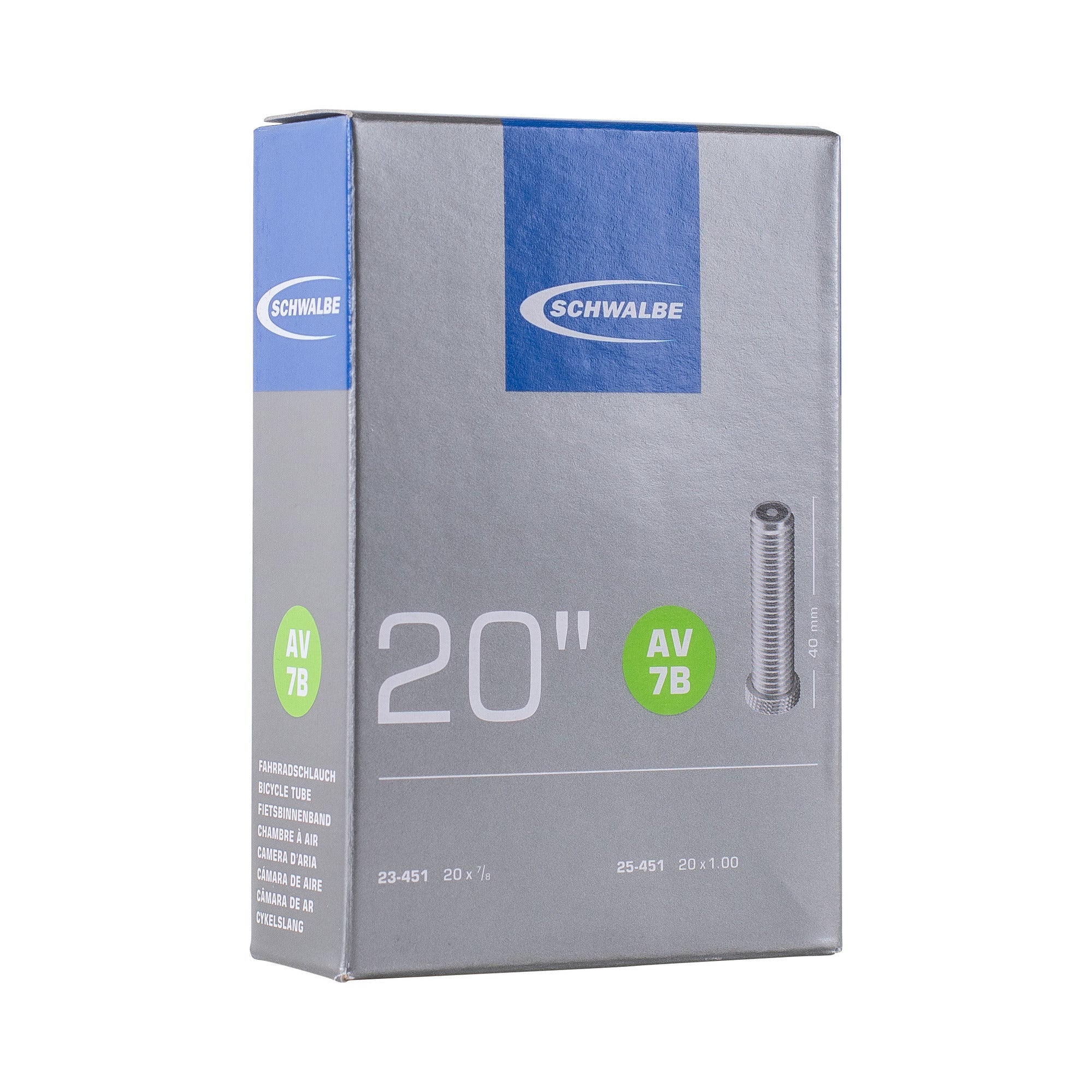 Schwalbe binnenband 20 inch av7b | 40 mm | 23 25-451