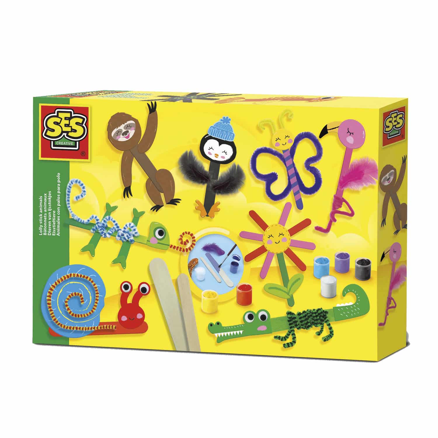 Ses creatieve dieren van ijsstokjes maken