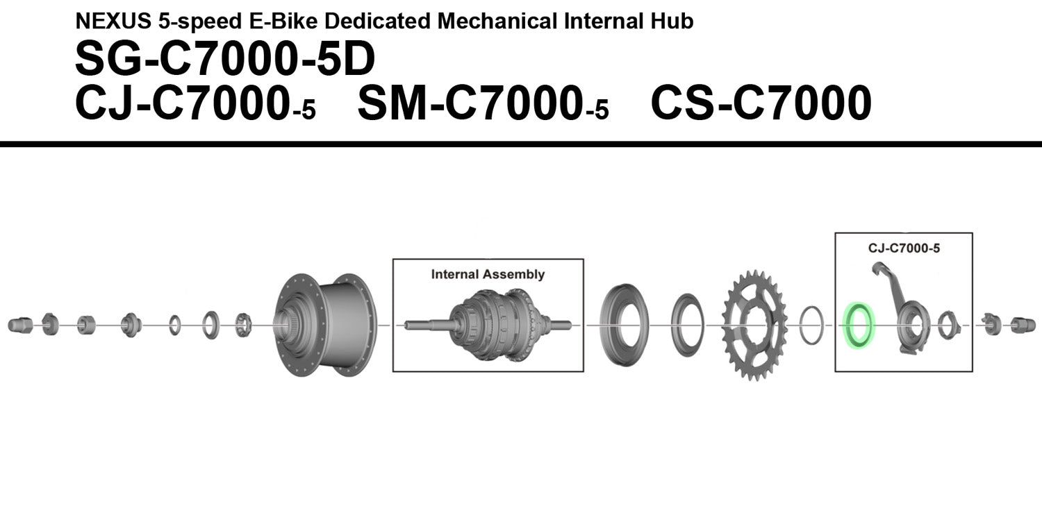 Shimano driver cap for sg-c7000 c7002