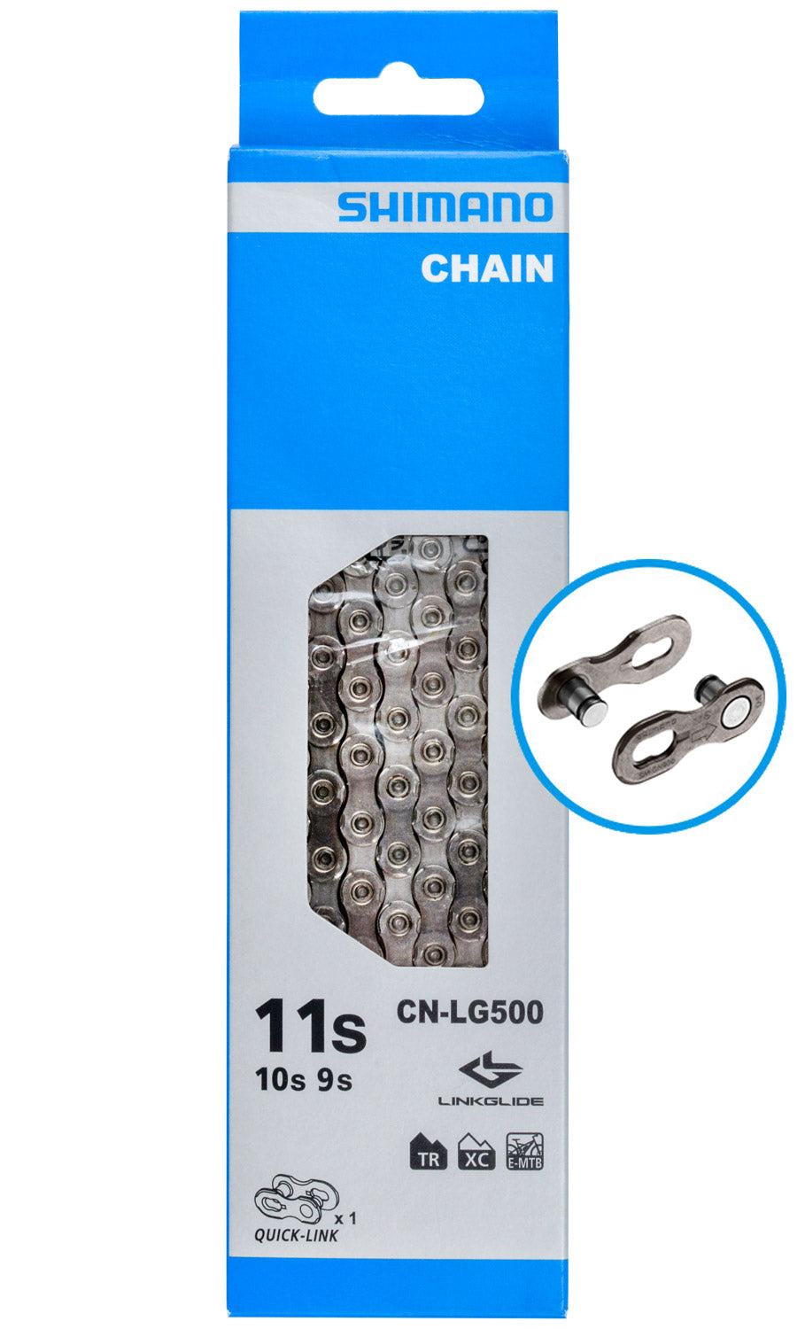 LINKGLIDE LG500 - Duurzame ketting voor 10 11-speed LINKGLIDE en 11-speed HYPERGLIDE - Grijs