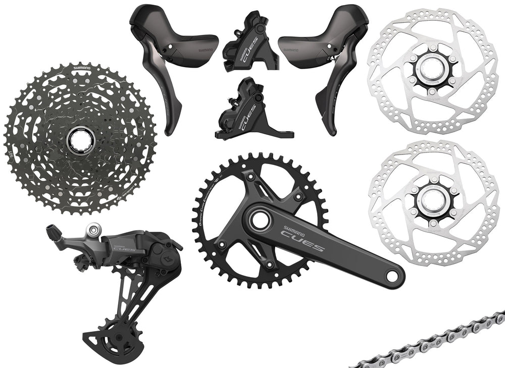 Shimano cues u6030 1x11-speed gravel group disc 160 160mm | 11-50 | 42 zähne | 165mm