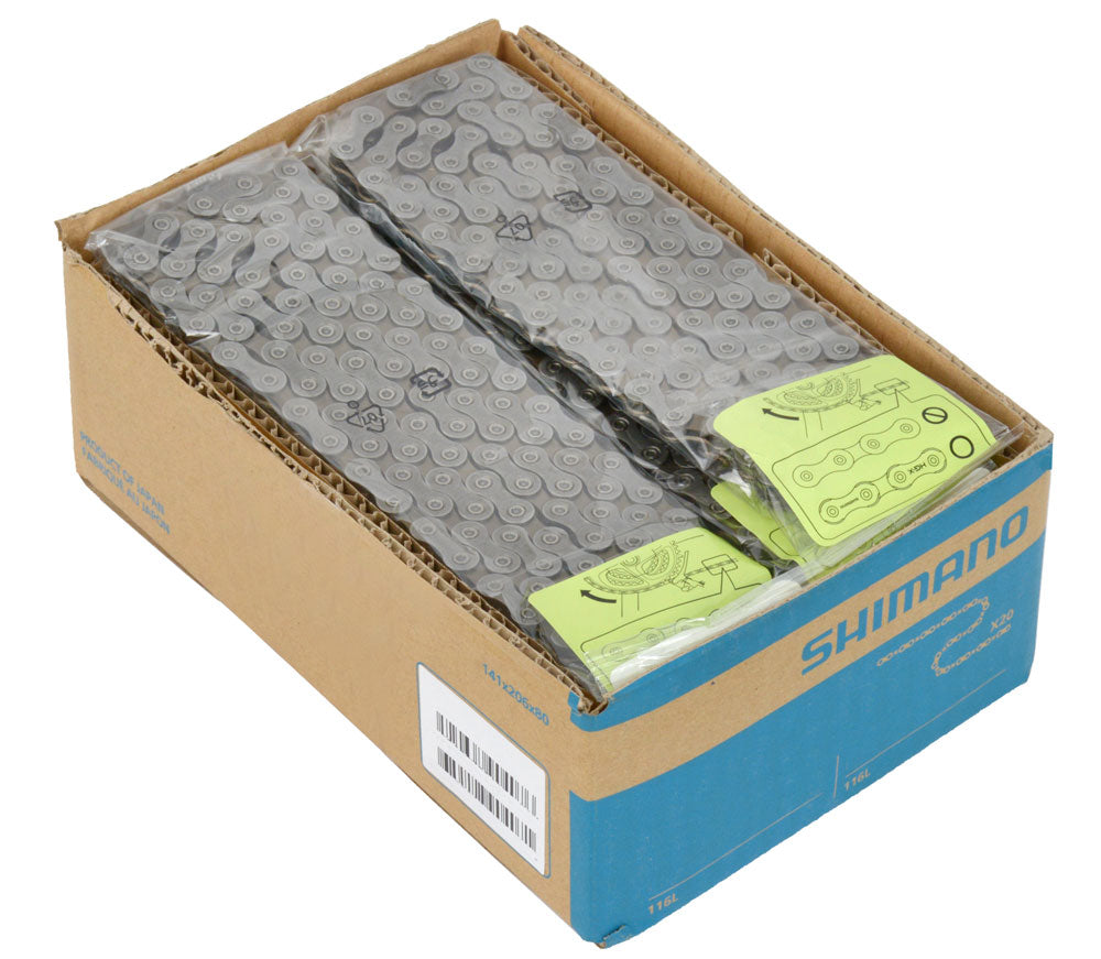 Chaîne Shimano Nexus NX10 1 2 x 1 8 114 maillons - antirouille (conditionnement atelier de 20 pièces)
