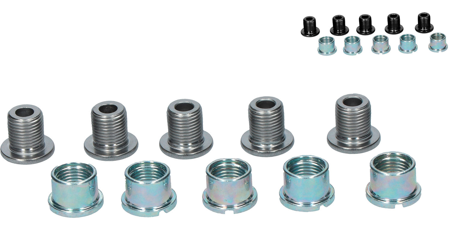 Shimano alfine tiagra sora chainring bolts (5 pieces) | silver