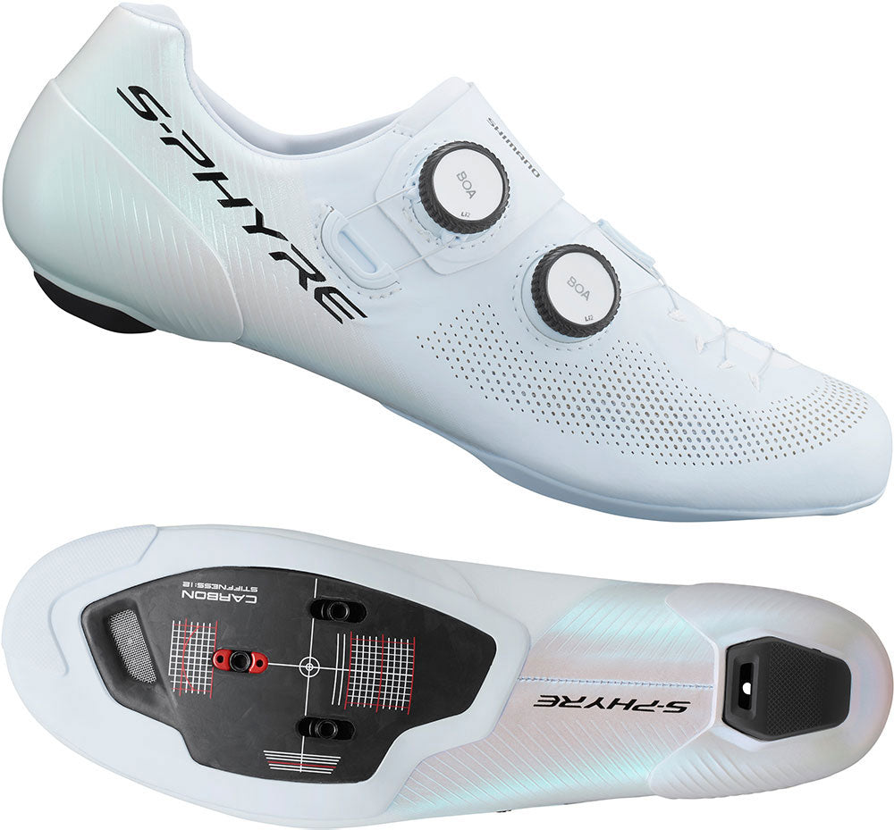 Shimano sh-rc903 s-phyre white - road bike shoes | 45