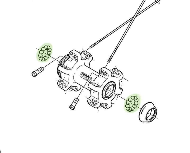 Shimano steel balls 5 32 (38 pieces)